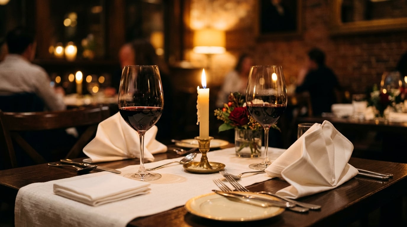 Romantisches Dinner im Restaurant Sonne